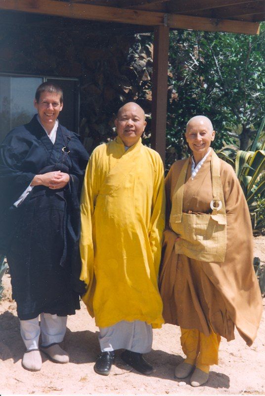 Thich Man Giac with Prabhasa Dharma zenji and Udaka (now Jiun roshi)