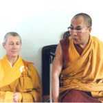 Prabhasa Dharma zenji with the Dalai Lama, 1986