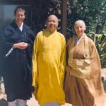 Prabhasa Dharma zenji with Udaka (Jiun roshi) and Thich Man Giac